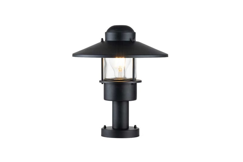 Sockellampa Elstead Lighting Klampenborg Svart - Svart - Belysning & el - Utomhusbelysning - Stolplykta