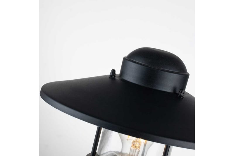 Sockellampa Elstead Lighting Klampenborg Svart - Svart - Belysning & el - Utomhusbelysning - Stolplykta