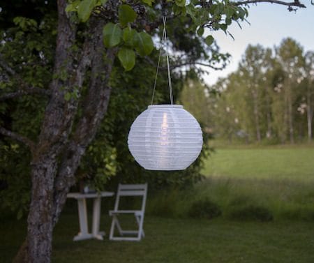 Festival Solcellsdekoration 25 cm - vit - Belysning & el - Utomhusbelysning - Solcellslampa & solcellsbelysning