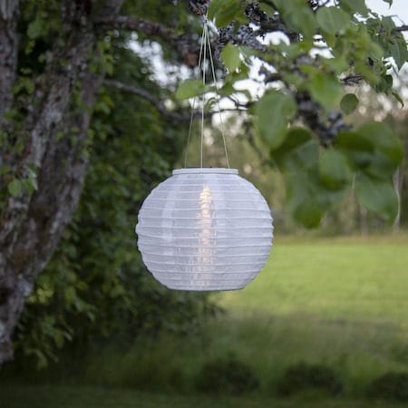 Festival Solcellsdekoration 25 cm - vit - Belysning & el - Utomhusbelysning - Solcellslampa & solcellsbelysning