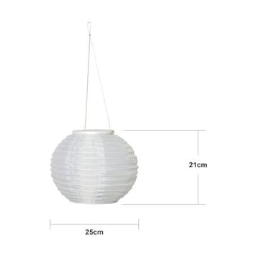 Festival Solcellsdekoration 25 cm - vit - Belysning & el - Utomhusbelysning - Solcellslampa & solcellsbelysning