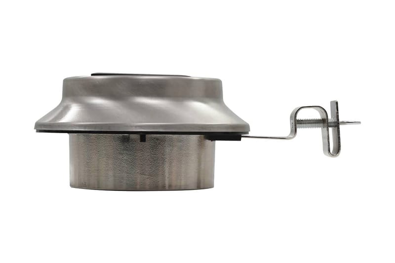 Solcellslampor 12 st LED runda 12 cm vit - Silver - Belysning & el - Utomhusbelysning - Solcellslampa & solcellsbelysning