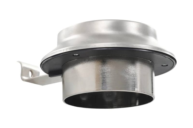 Solcellslampor 12 st LED runda 12 cm vit - Silver - Belysning & el - Utomhusbelysning - Solcellslampa & solcellsbelysning
