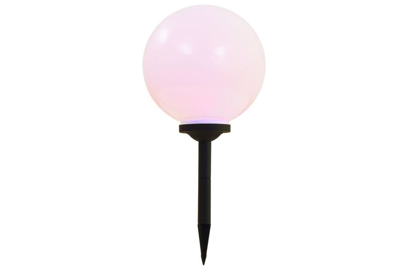 Sollampa LED set 2 st sfäriska 30 cm RGB - Vit - Belysning & el - Utomhusbelysning - Solcellslampa & solcellsbelysning
