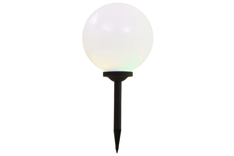 Sollampa LED set 2 st sfäriska 30 cm RGB - Vit - Belysning & el - Utomhusbelysning - Solcellslampa & solcellsbelysning