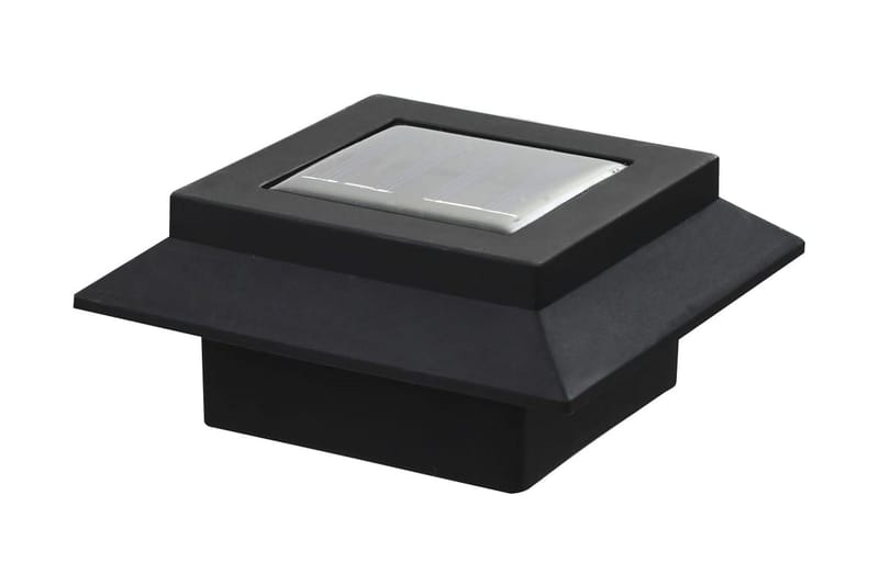 Sollampa LED set 6 st fyrkantig 12 cm svart - be Basic - Solcellslampa & solcellsbelysning - Utomhusbelysning