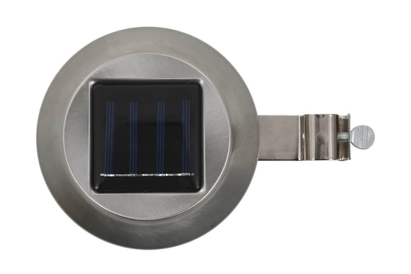 Sollampa LED set 6 st rund 12 cm vit - Silver - Belysning & el - Utomhusbelysning - Solcellslampa & solcellsbelysning