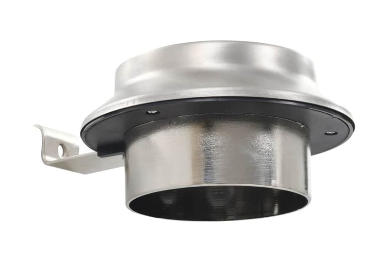 Sollampa LED set 6 st rund 12 cm vit - Silver - Solcellslampa & solcellsbelysning - Utomhusbelysning