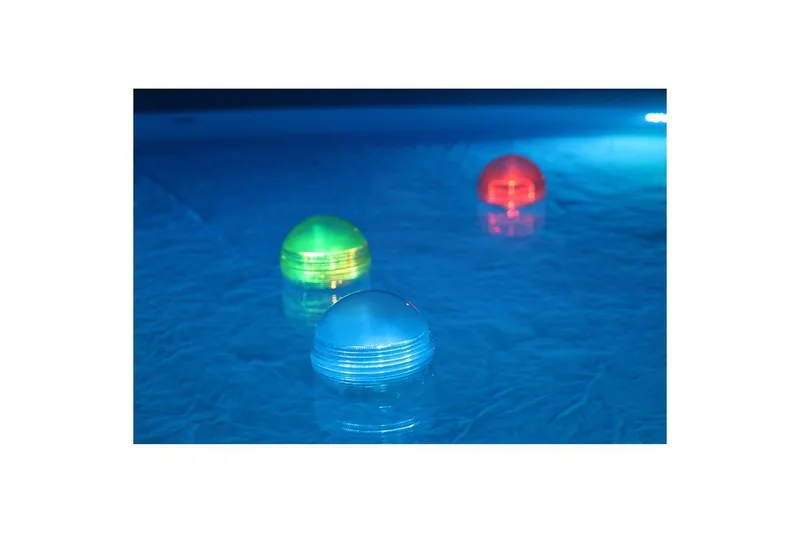 Solcellsbelysning Planet Pool Klot Flytande RGB 3 st, undefined