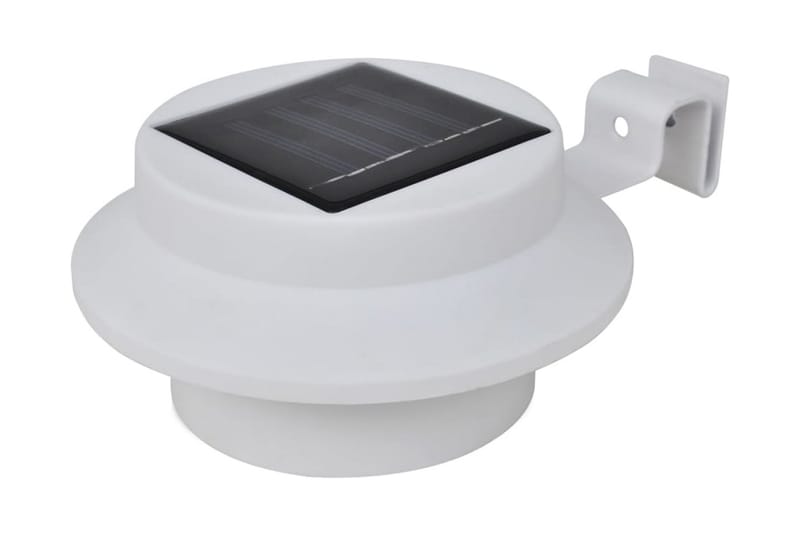 Solcellslampor för staket 12 st LED vit - Vit - Solcellslampa & solcellsbelysning - Utomhusbelysning