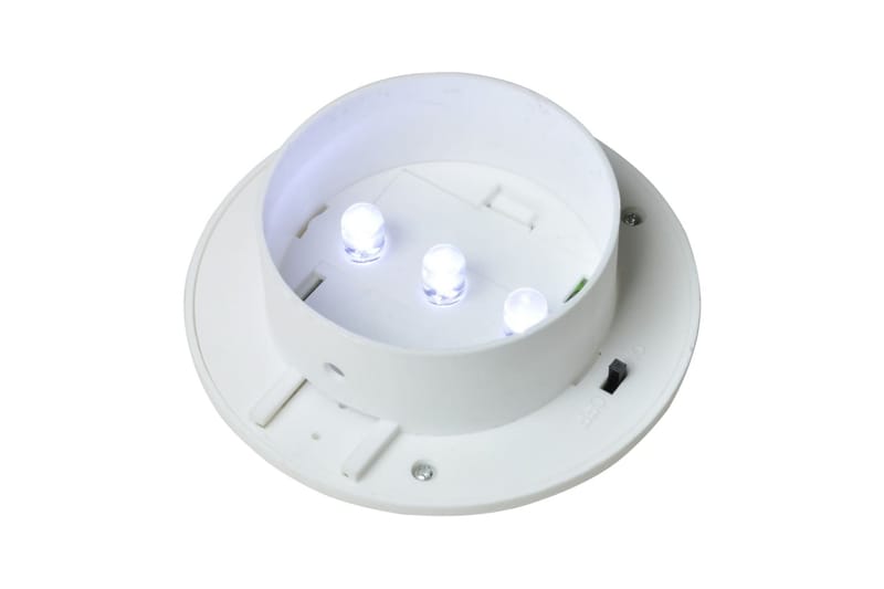 Solcellslampor för staket 12 st LED vit - Vit - Belysning & el - Utomhusbelysning - Solcellslampa & solcellsbelysning