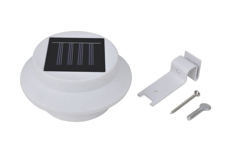 Solcellslampor för staket 12 st LED vit - Vit - Belysning & el - Utomhusbelysning - Solcellslampa & solcellsbelysning