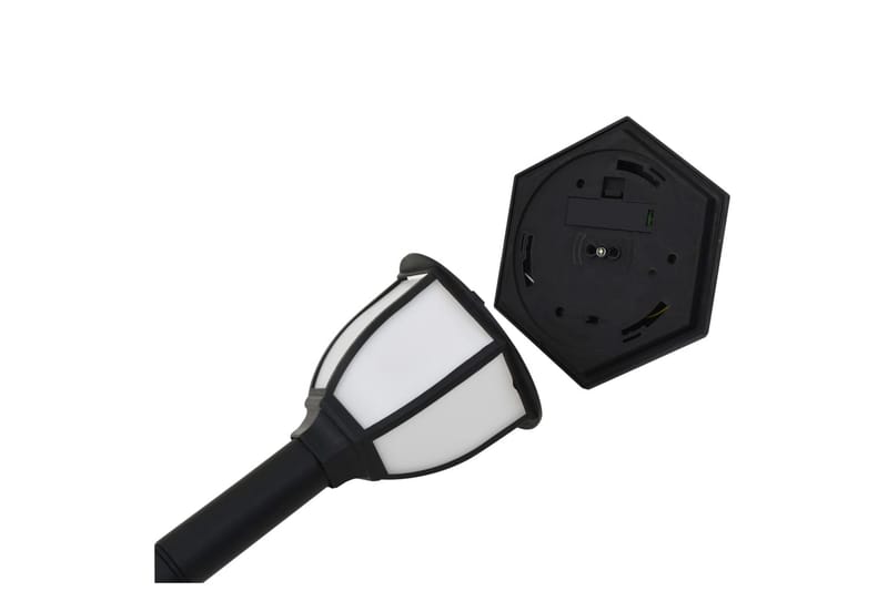 Solcellslampor för staket 6 st LED svart - Svart - Belysning & el - Utomhusbelysning - Solcellslampa & solcellsbelysning