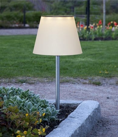 Solini Solcellslampa 90 cm - vit/silver - Belysning & el - Utomhusbelysning - Solcellslampa & solcellsbelysning