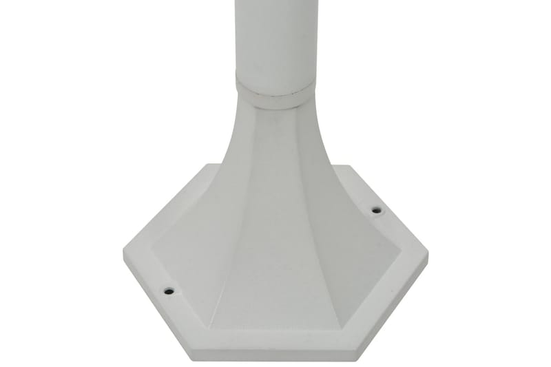 Lyktstolpar för trädgård 6 st E27 110 cm aluminium vit - be Basic - Belysning & el - Utomhusbelysning - Stolplykta