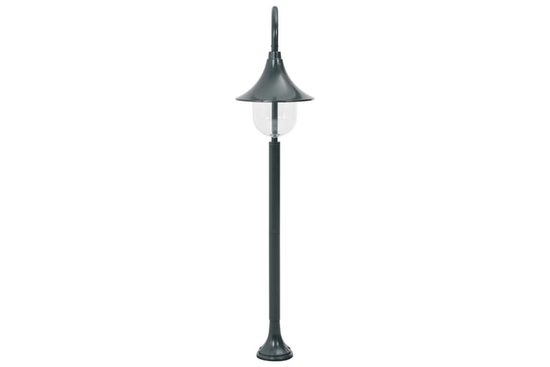 Lyktstolpe för trädgård E27 120 cm aluminium mörkgrön - be Basic - Belysning & el - Utomhusbelysning - Stolplykta