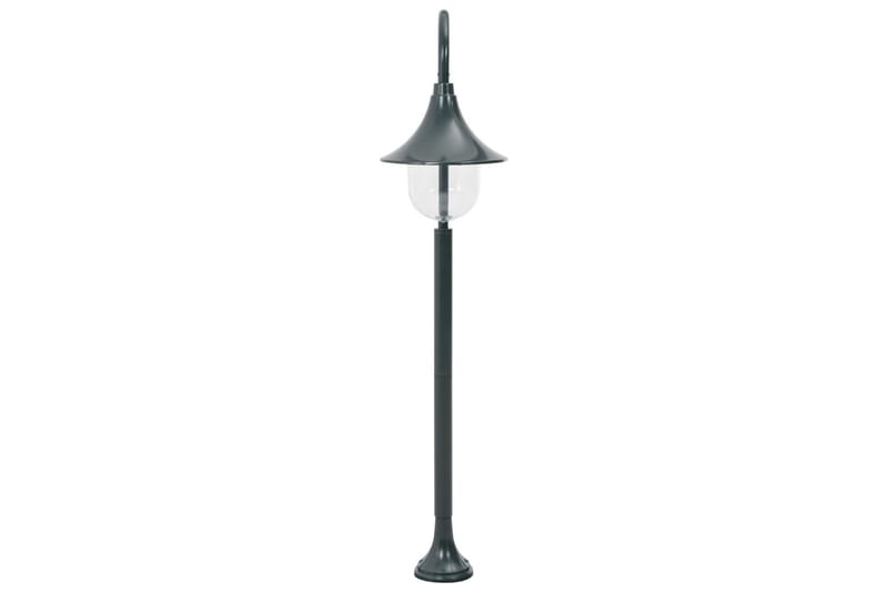 Lyktstolpe för trädgård E27 120 cm aluminium mörkgrön - be Basic - Stolplykta