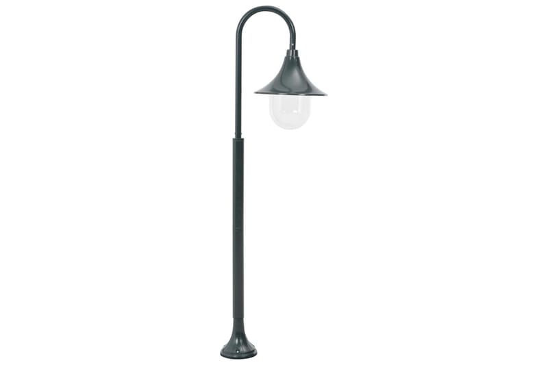 Lyktstolpe för trädgård E27 120 cm aluminium mörkgrön - be Basic - Belysning & el - Utomhusbelysning - Stolplykta