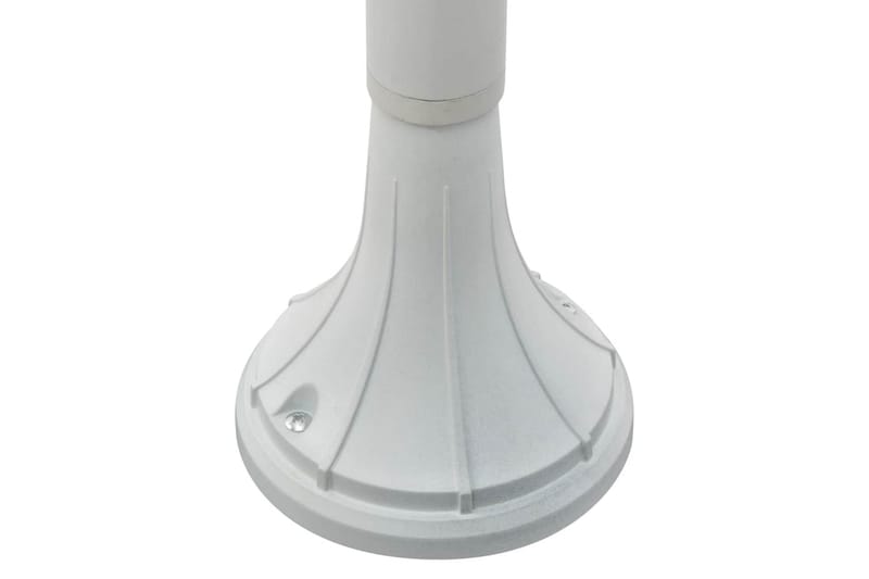 Lyktstolpe för trädgård E27 120 cm aluminium vit - be Basic - Belysning & el - Utomhusbelysning - Stolplykta