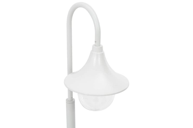 Lyktstolpe för trädgård E27 120 cm aluminium vit - be Basic - Belysning & el - Utomhusbelysning - Stolplykta