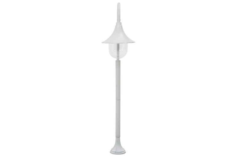 Lyktstolpe för trädgård E27 120 cm aluminium vit - be Basic - Stolplykta