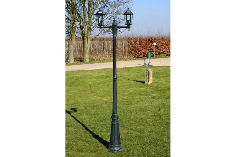 Stolplykta 2-armad 215 cm - Grön - Belysning & el - Utomhusbelysning - Stolplykta