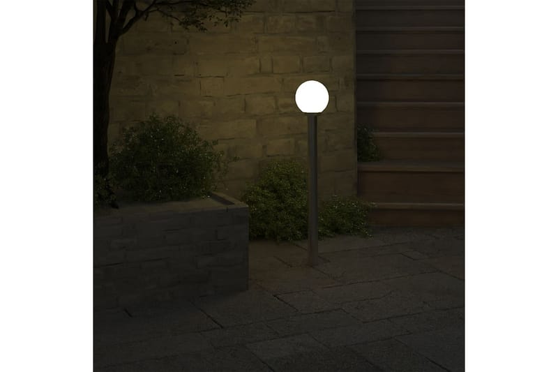 Trädgårdslampa 1 lampa 110 cm - Vit - Stolplykta