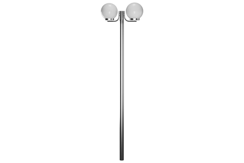 Trädgårdslampa 2 lampor 220 cm - Vit - Belysning & el - Utomhusbelysning - Stolplykta
