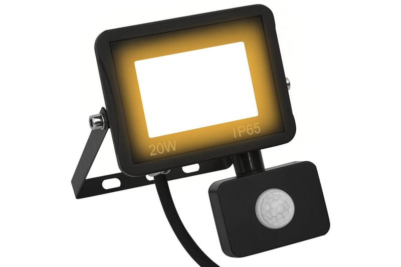 Strålkastare med sensor 20 W LED varmvit - be Basic - Belysning & el - Utomhusbelysning
