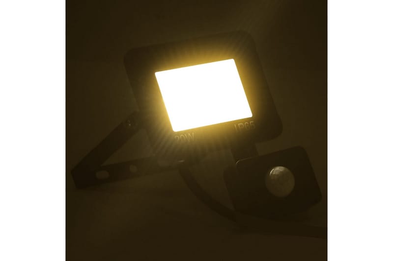Strålkastare med sensor 20 W LED varmvit - be Basic - Belysning & el - Utomhusbelysning