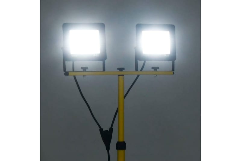 Strålkastare med stativ 2x100 W LED kallvit - be Basic - Belysning & el - Utomhusbelysning