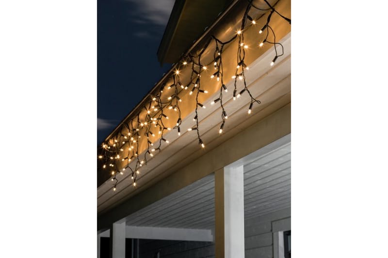 Tillägg istapp 100 LED Svart - Konstsmide - Altanbelysning - Utomhusbelysning - Balkongbelysning - Ljusslinga utomhus