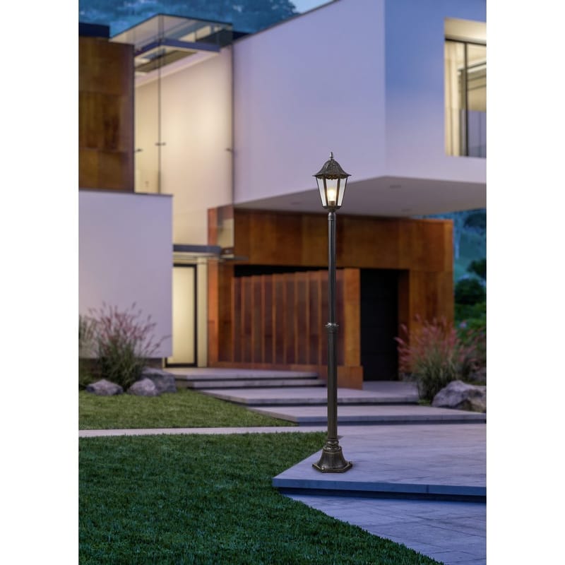 Trädgårdslykta Navedo - Svart/Silverpatina, 2000 mm - Belysning & el - Utomhusbelysning - Stolplykta