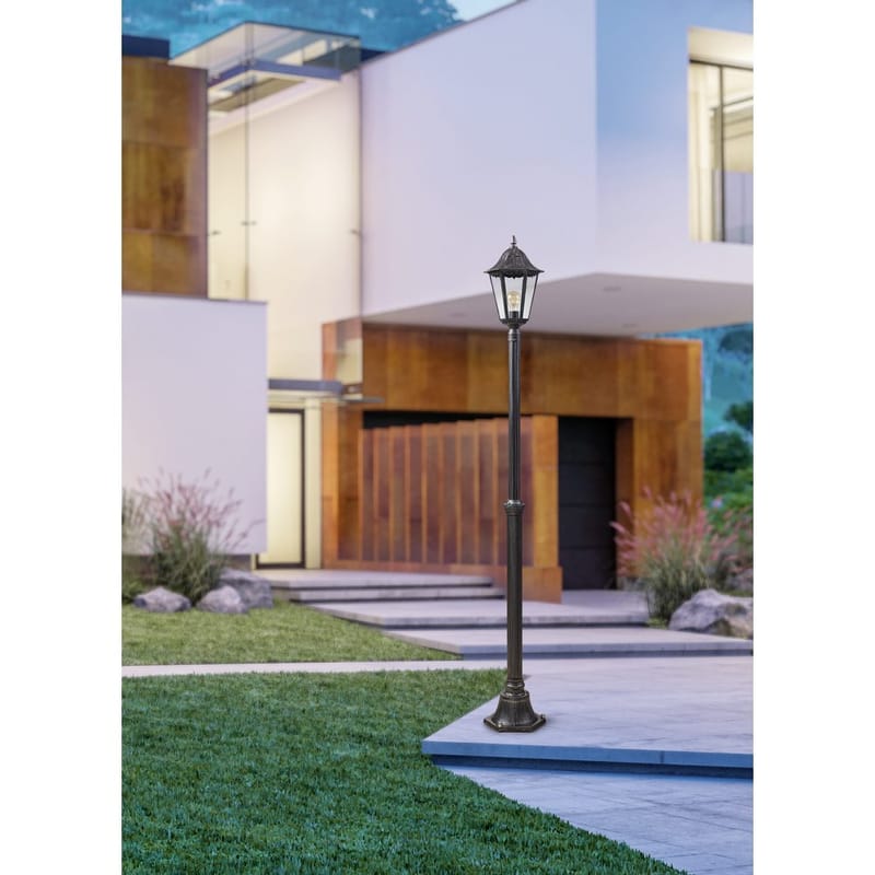 Trädgårdslykta Navedo - Svart/Silverpatina, 2000 mm - Belysning & el - Utomhusbelysning - Stolplykta