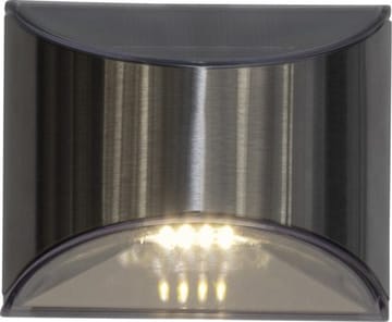 Wally 2 pack Solcellsvägglykta 10 cm - silver - Belysning & el - Utomhusbelysning - Solcellslampa & solcellsbelysning