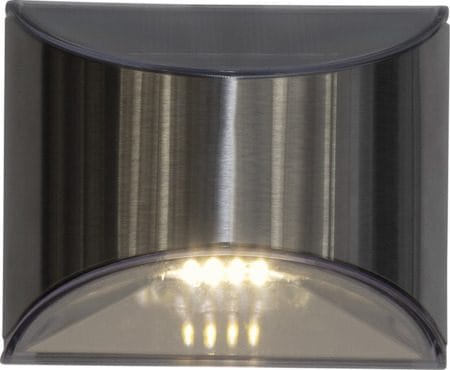 Wally 2 pack Solcellsvägglykta 10 cm - silver - Belysning & el - Utomhusbelysning - Solcellslampa & solcellsbelysning