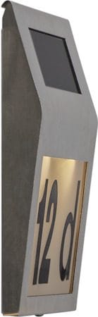 Wally Solcellsvägglykta 18 cm - silver - Belysning & el - Utomhusbelysning - Solcellslampa & solcellsbelysning