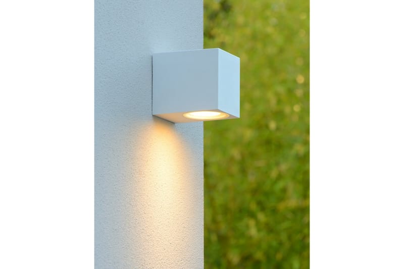 Zora Fasadbelysning LED 9x15 cm Vit - Lucide - Fasadbelysning & vägglykta - Entrébelysning - Utomhusbelysning