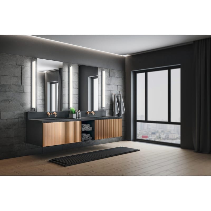 Vägglampa Fabio - 80 cm, Krom - Belysning & el - Badrumsbelysning