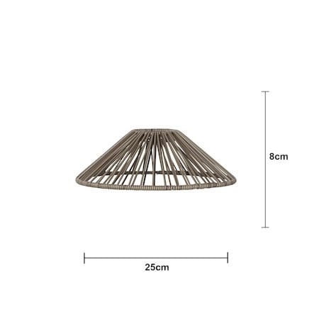 Vide Lampskärm 25 cm - gråbeige - Belysning & el - Belysningstillbehör
