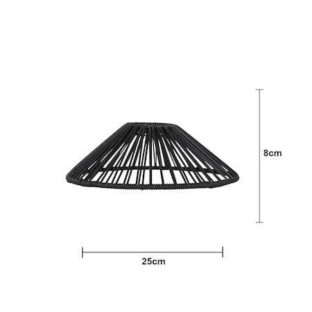Vide Lampskärm 25 cm - svart - Belysning & el - Belysningstillbehör