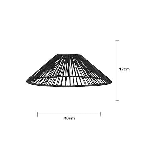 Vide Lampskärm 38 cm - svart - Belysning & el - Belysningstillbehör