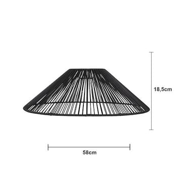Vide Lampskärm 58 cm - svart - Belysning & el - Belysningstillbehör