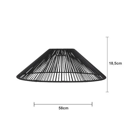 Vide Lampskärm 58 cm - svart - Belysning & el - Belysningstillbehör
