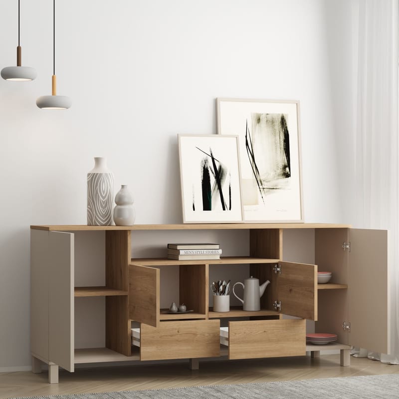 Aldarte Konsolbord 180x82,4x44,5 cm - sandek - Förvaring - Förvaringsmöbler - Sideboard & skänk