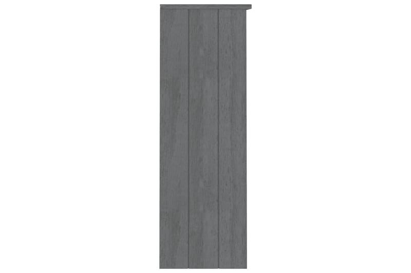 beBasic Överdel till högskåp mörkgrå 85x35x100 cm massiv furu - Grey - Byrå