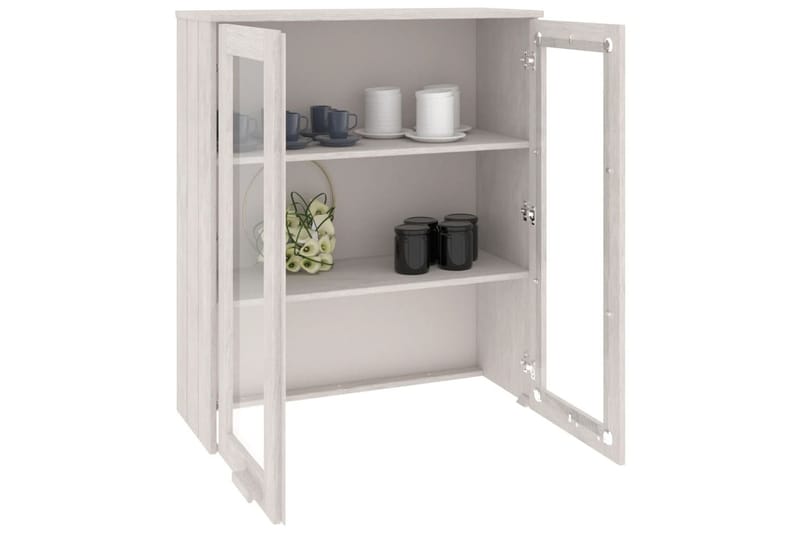 beBasic Överdel till högskåp vit 85x35x100 cm massiv furu - White - Förvaring - Förvaringsmöbler - Byrå
