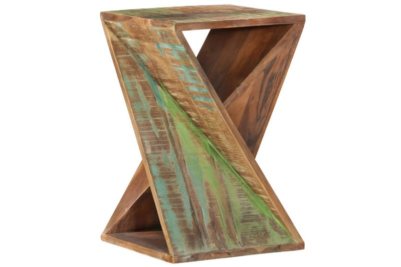 beBasic Sidobord 35x35x55 cm massivt återvunnet trä - Flerfärgsdesign - Förvaring - Förvaringsmöbler - Sideboard & skänk