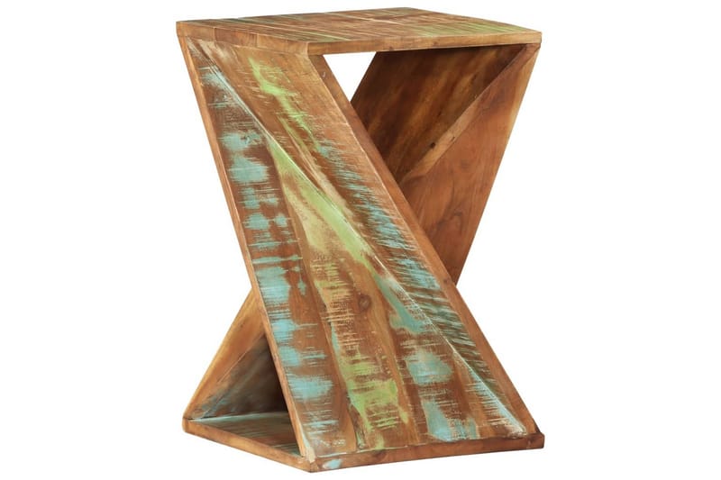 beBasic Sidobord 35x35x55 cm massivt återvunnet trä - Flerfärgsdesign - Förvaring - Förvaringsmöbler - Sideboard & skänk