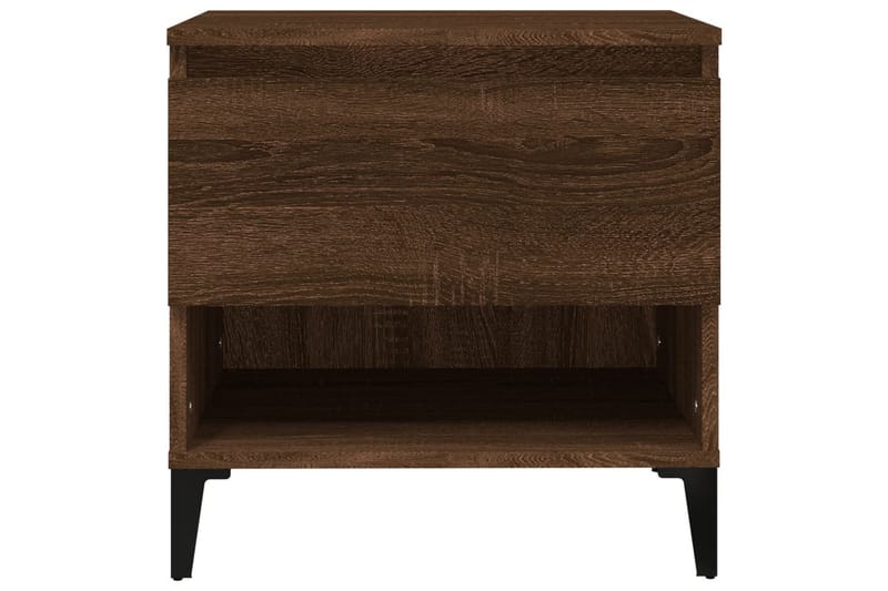 beBasic Sidobord brun ek 50x46x50 cm konstruerat trä - Brown - Sideboard & skänk